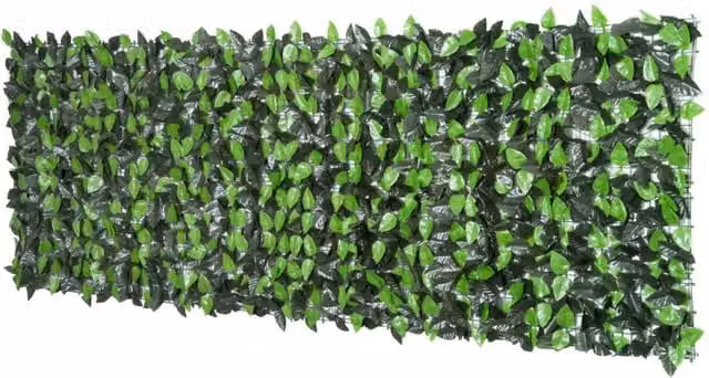Dyzi 300cm Artificial Sweet Potato Leaf Privacy Screen, Green