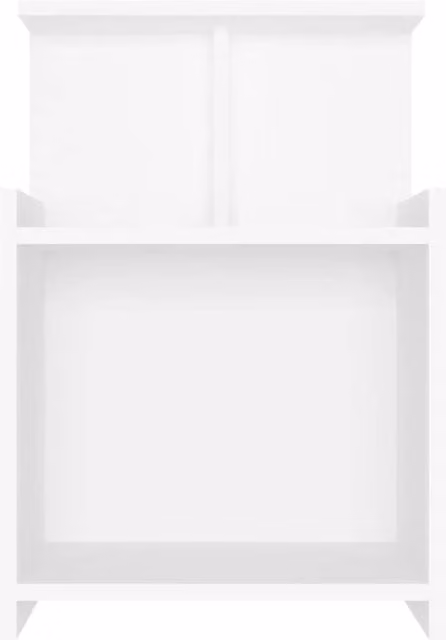 Berkfield Home Durable Bed Cabinet in White, W/D/H: 40 x 35 x 60 cm