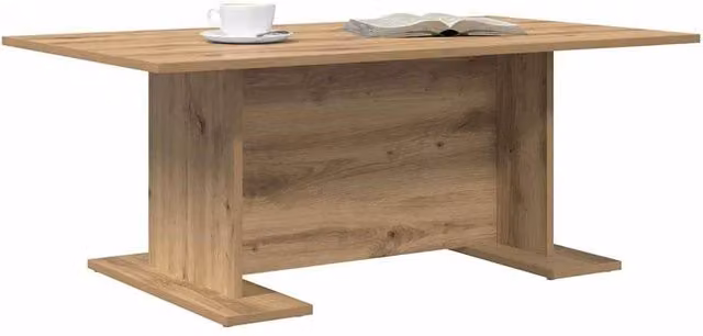 Berkfield Home Beautiful Coffee Table in Brown Artisan Oak and Engineered Wood, W: 103.5 cm, D: 60 cm, H: 40 cm – 1