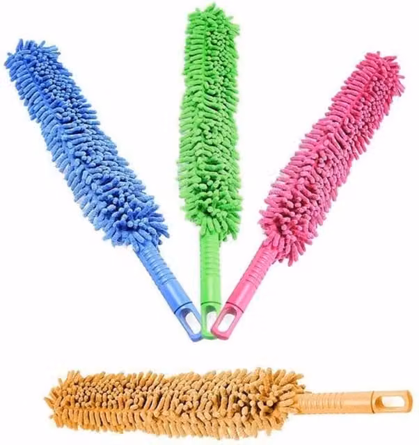 KDMD Multicolour Microfibre Flat Bar Duster for Radiators, Blinds and Frames