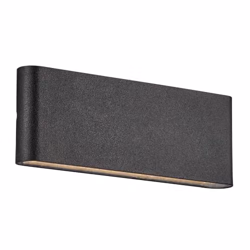 Nordlux Kinver LED Outdoor Wall Light, Black Metal, IP54, 3000k Warm White