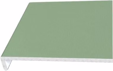 Freefoam WPC Woodgrain Fascia Capping Board, Chartwell Green, Pack of 2, H: 22.5 cm, Thickness: 1 cm, Length: 5 m