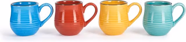 La Cafetiere Mysa Ceramic Espresso Mugs, Set of Four, Multicolour, 100ml – 1