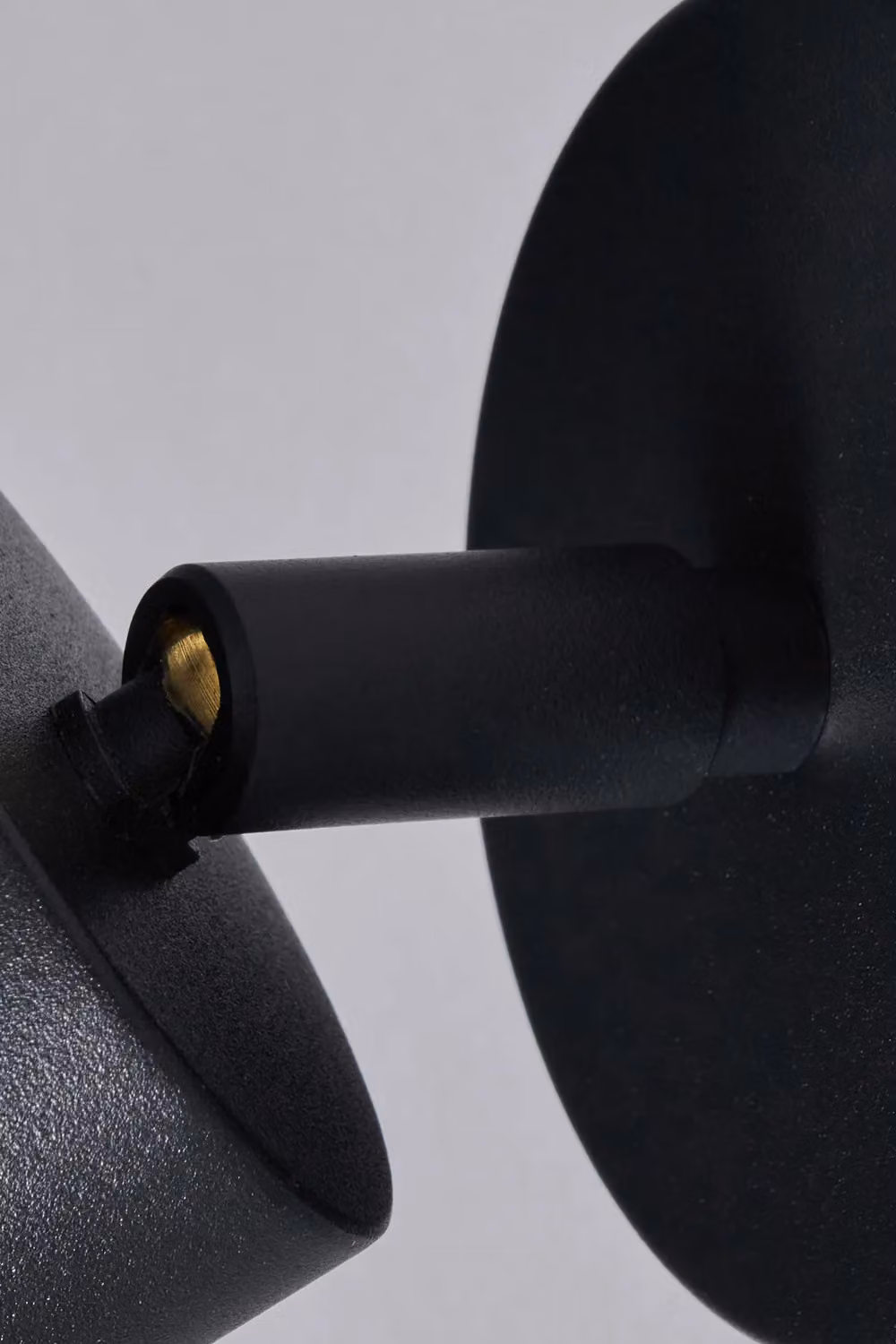BHS Lighting Jared Modern Black and Gold/Brass Cylinder Outdoor Wall Light for Gardens – 2