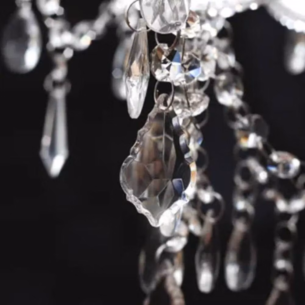 Berkfield Home White Crystal Chandelier with 1600 Crystals – 4