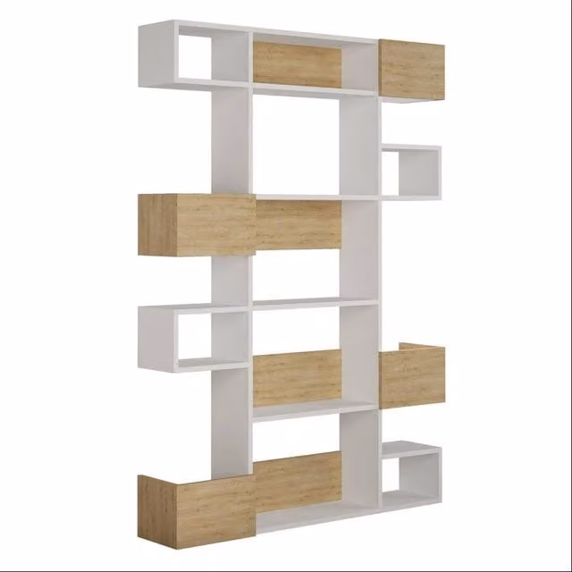 CALICOSY NIHO 9-Shelf Unit in Light Oak