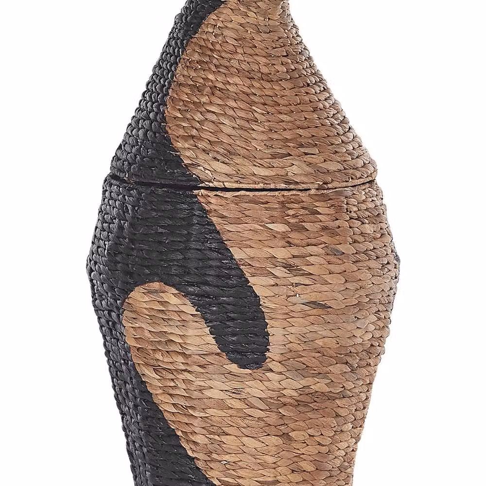 Wyld and Coco Penguin Wicker Toy Basket in Brown, Sand and Multicolour, W/D/H: 68.0 x 40.0 x 1.0 cm – 2