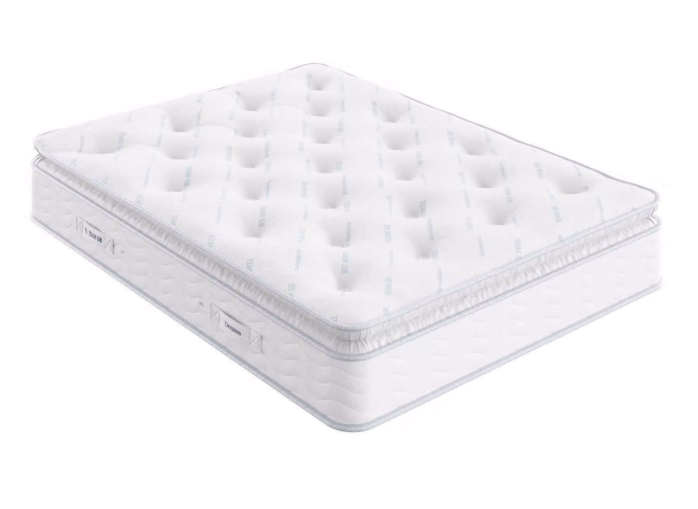 Dream Team Evesham White Hybrid Pocket Sprung Mattress with Temperature Regulation and Antibacterial Properties