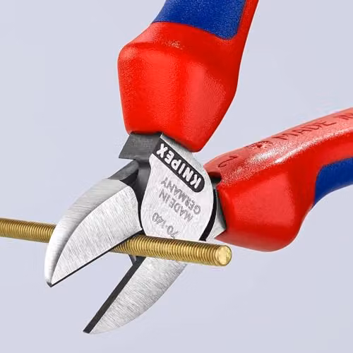 Knipex Chrome Vanadium Side Cutter in Blue, Red and Multicolour, 140 mm – 2