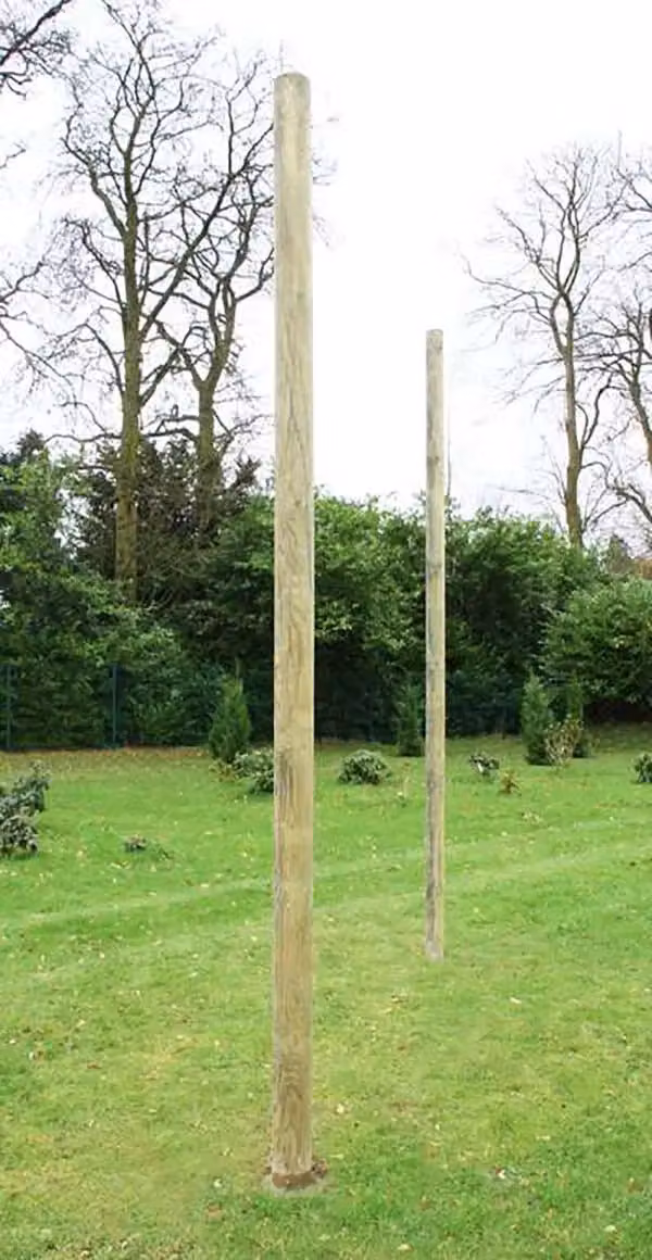 Primrose Beige 5ft6 Round Post Screening or Hurdle Installation Kit - First Panel – 4