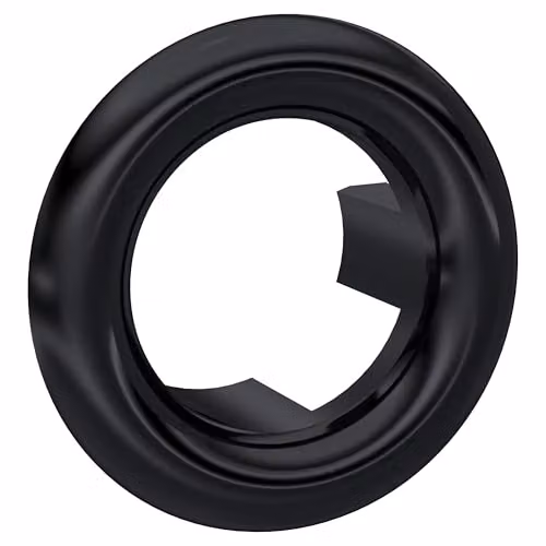 Balterley Round Ceramic Basin Overflow Cover in Matt Black, 31 x 31 mm – 2