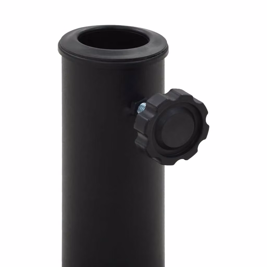 Berkfield Home Half Round Polyresin Parasol Base, Black, 15 kg – 2