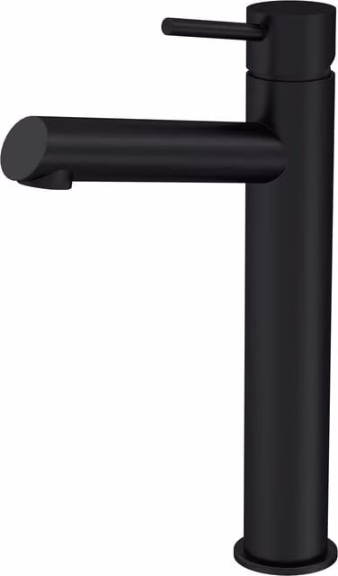 Balterley Matt Black High-Rise Mono Basin Mixer Tap for Countertop