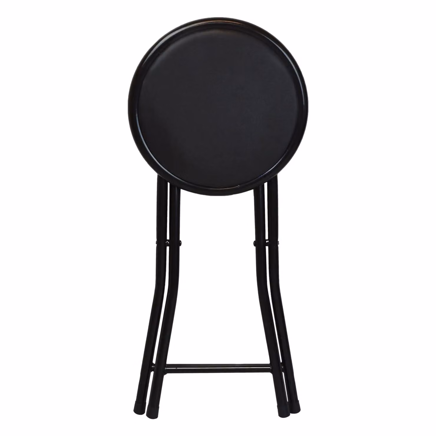 Harbour Housewares Pack of 6 Padded Folding Stools in Black with Synthetic Leather Seats – 3