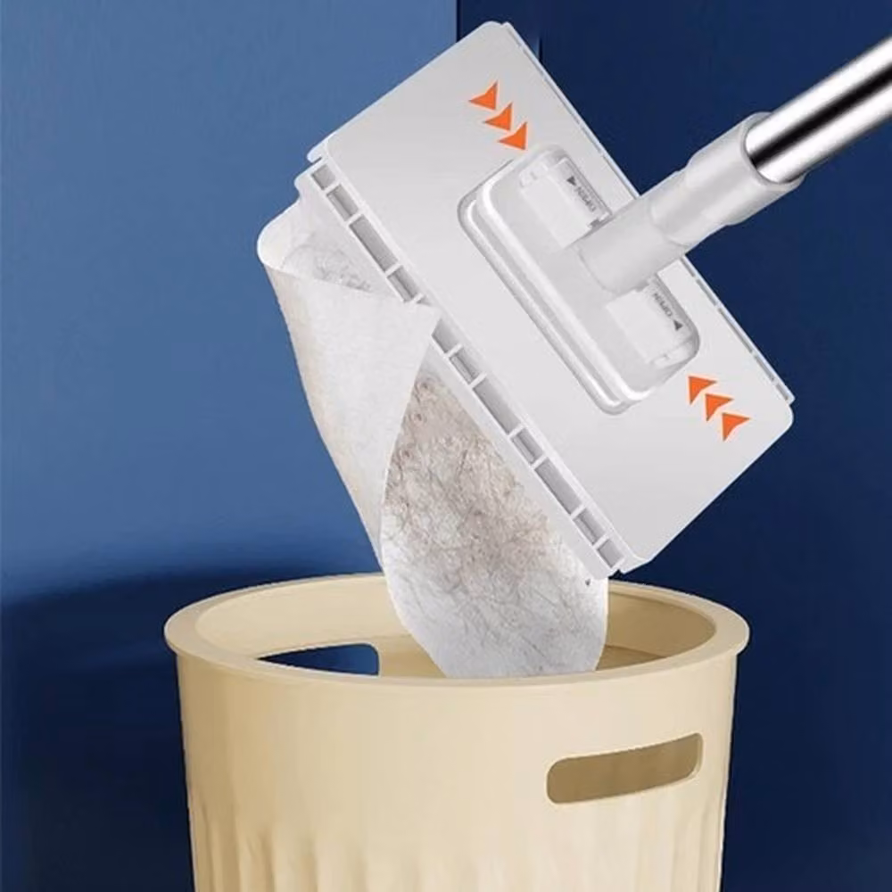 Havendro Zero Touch Mini Mop, White Wet and Dry Mop with Telescopic Stainless Steel Handle – 3