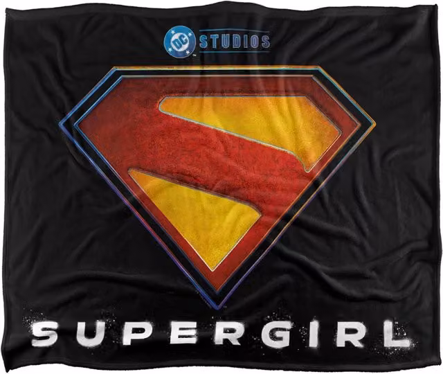 Warner Bros. Supergirl Large Multicolour Fluffy Polyester Blanket – 1