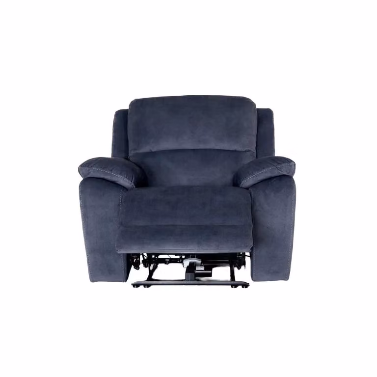 Furnishings For Less UK Bella Electric Reclining 3 Piece Sofa Suite in Grey, featuring a 3-Seater Sofa and 2 Armchairs with USB Charging and Cup Holders