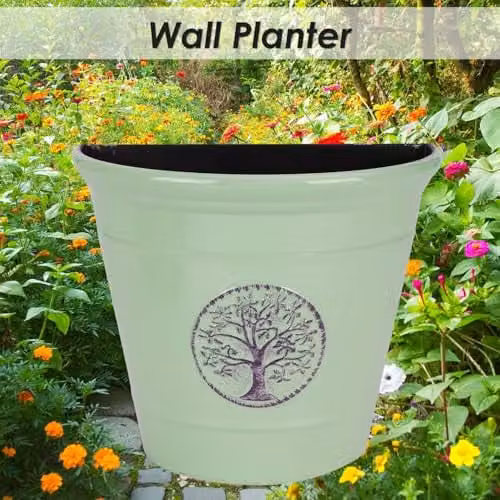 VFM e-Store Green Plastic Window Box Planter for Ornamental or Herb Gardens, W: 22.8 cm, D: 12.8 cm – 2