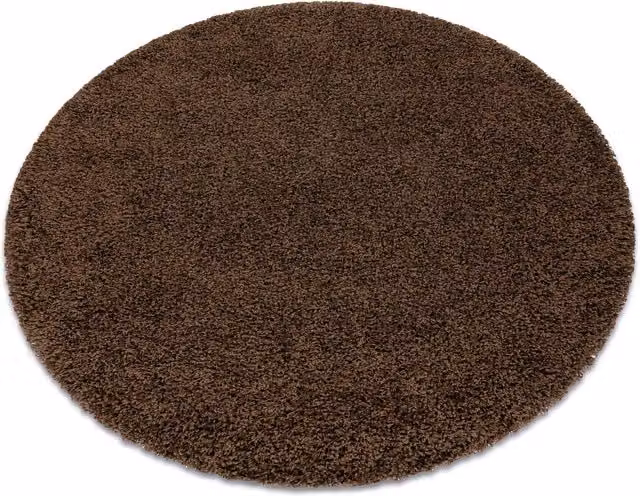 RugsX Soffi Round Brown Polypropylene Rug, Diameter: 100 cm – 1