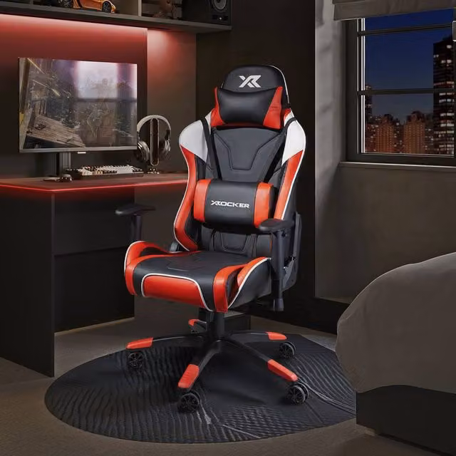 X Rocker Agility eSport Ergonomic Gaming Chair in Red – 1