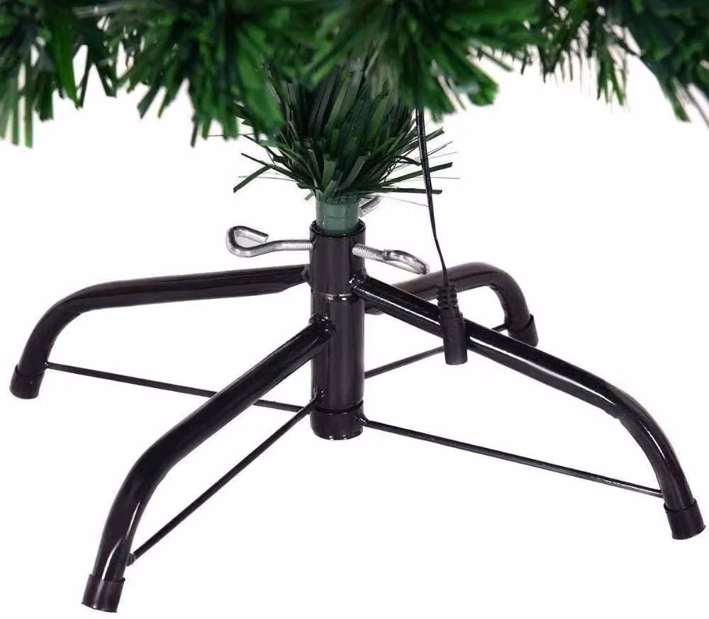 Shatchi Green Snowflakes Fibre Optic LED Pre-Lit Tabletop Christmas Tree, Height: 60 cm – 2