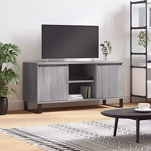 vidaXL Grey Sonoma TV Cabinet in Engineered Wood W/D/H: 104 x 35 x 50 cm – 2