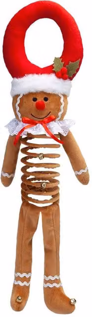 VFM e-Store Christmas Gingerbread Hanging Decoration, Red and Multicolour, H 57 cm x W 23 cm