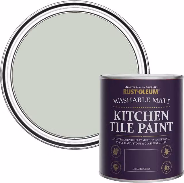 Rust-Oleum Kitchen Tile Paint Matt in Laurel Green, 750ml