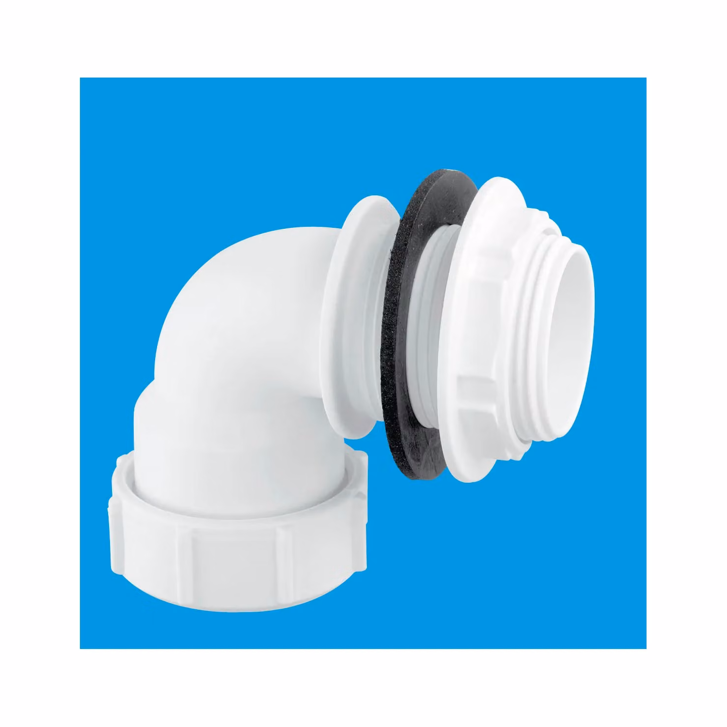 McAlpine MT4-TANK 1.5" Multifit Bent Plastic Tank Connector in White – 2