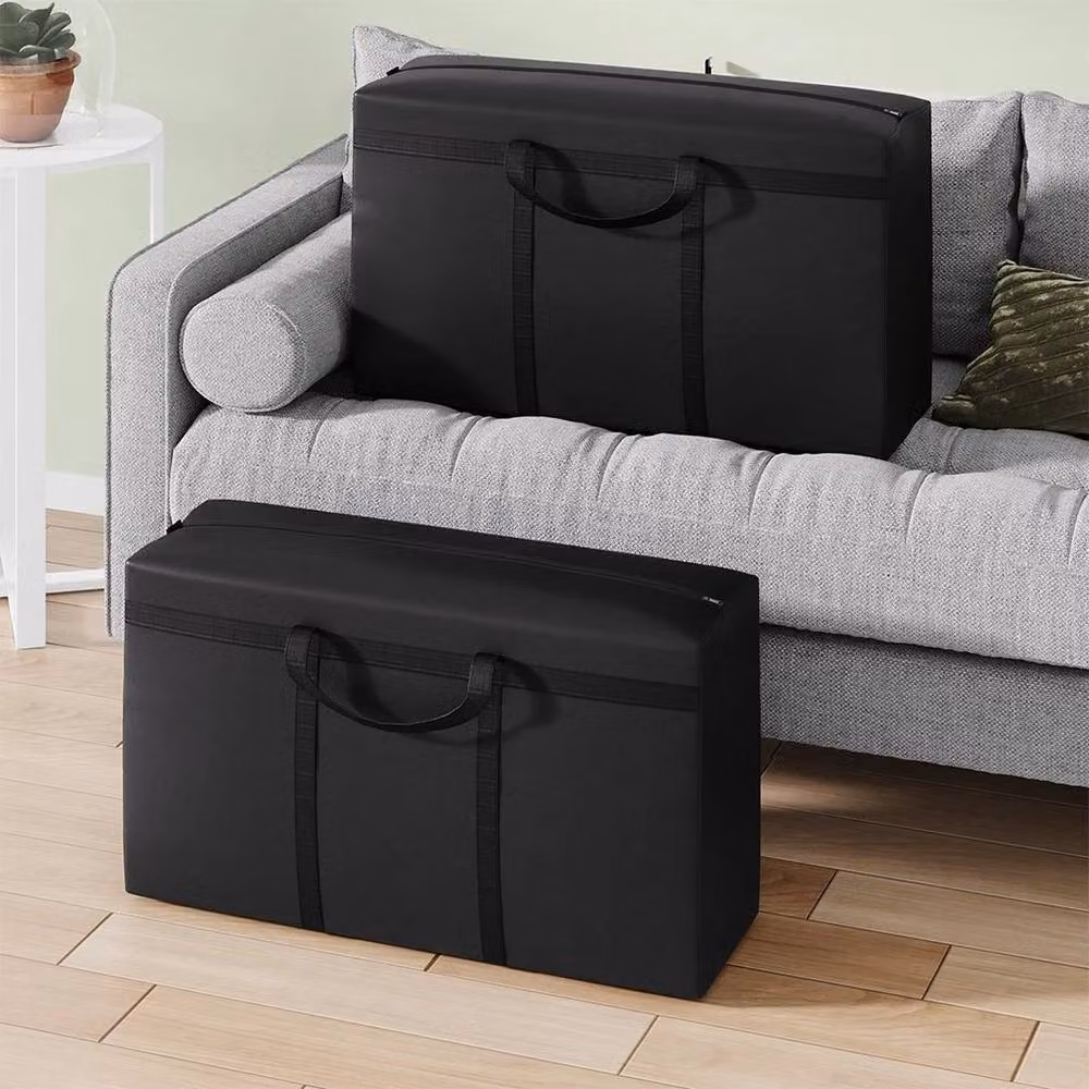 SPETLEK 2-Piece Heavy Duty Garden Furniture Cushion Storage Bags in Black, W/D/H: 80 x 25 x 45 cm – 6