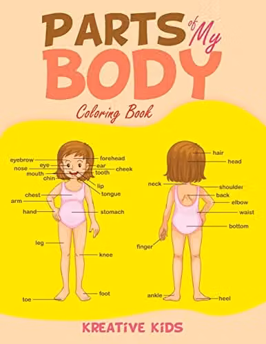 Parts of My Body Colouring Book by Traudl Whlke, Multicolour School Edition