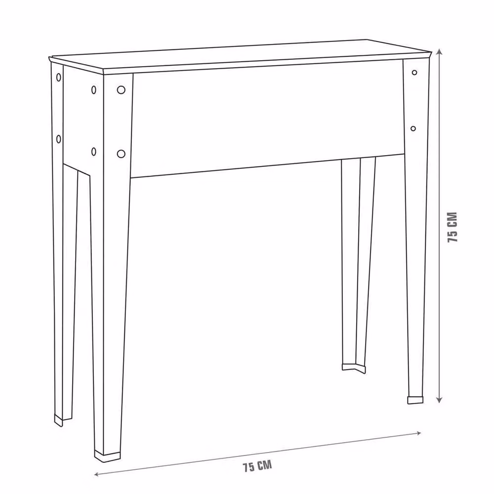 Havendro Metal Raised Planter Box Trough Stand in Black or Anthracite, Width: 75 cm – 2