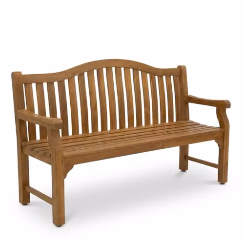 Royalcraft MARIA Large 3-Seater Acacia Wood Garden Bench in Natural Brown