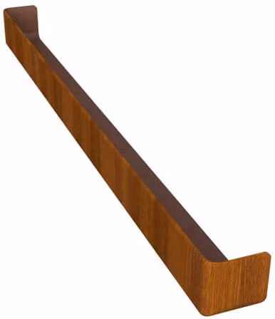 Freefoam Golden Oak Fascia Board Double End Corner, W: 600 mm, H: 45 mm