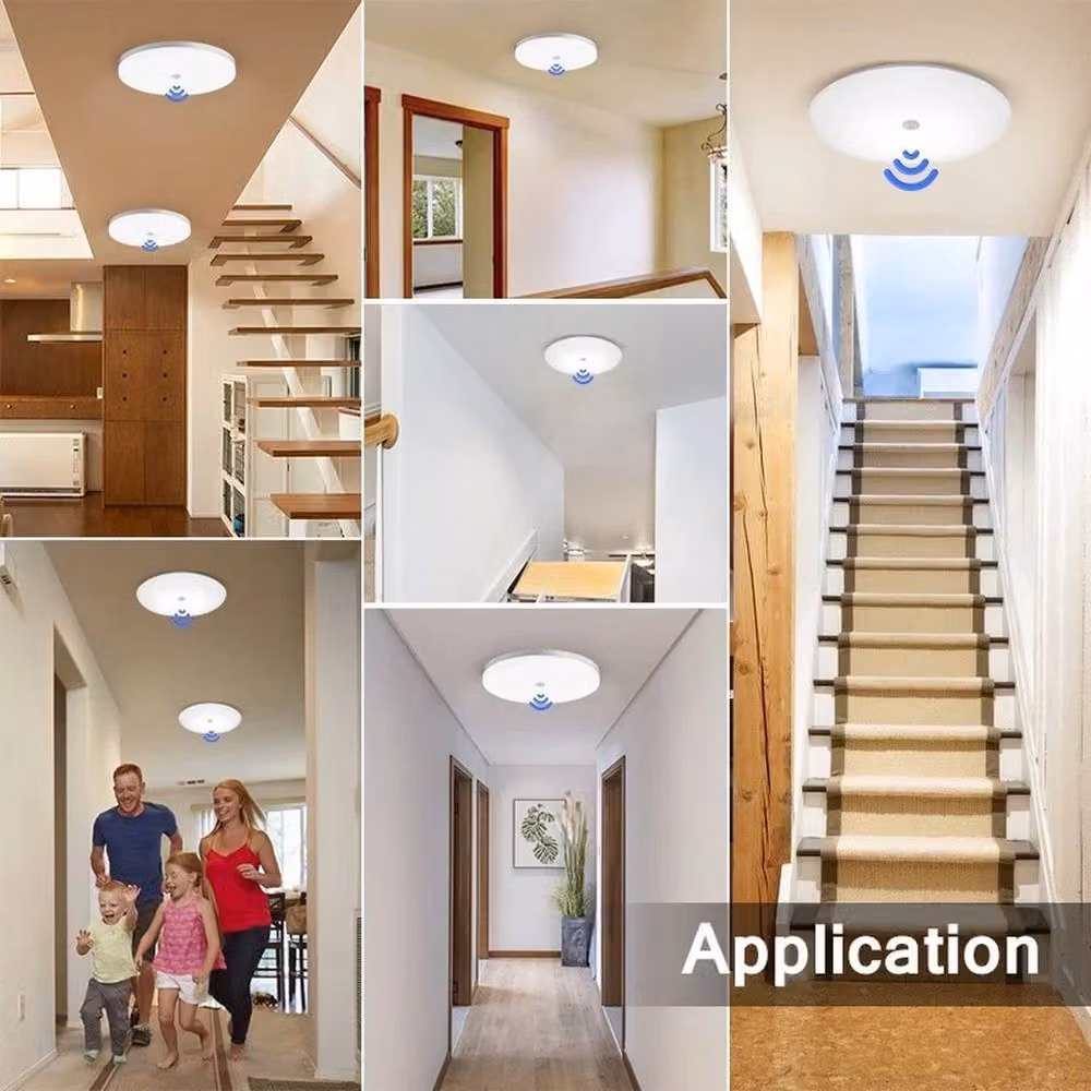 SPETLEK White LED Ceiling Light Panel with PIR Motion Sensor – 4