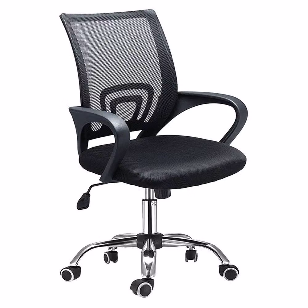 FORGEVIO Black Ergonomic Office Chair with Armrests and Gas Lift Height Adjustment – 2