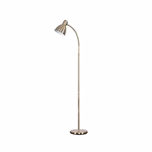 ValueLights MiniSun Modern Adjustable Gold Brass Floor Lamp