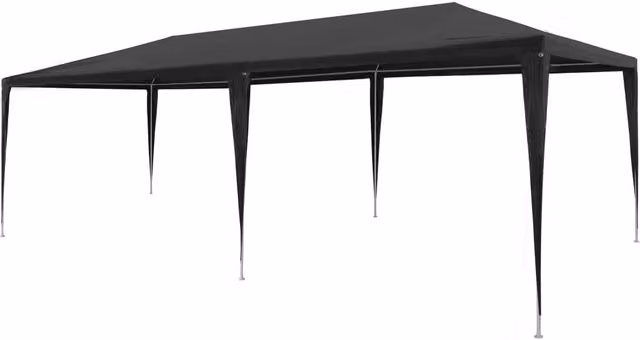 Berkfield Home Party Tent in Anthracite Black, W: 6 m, D: 3 m, H: 2.55 m – 1