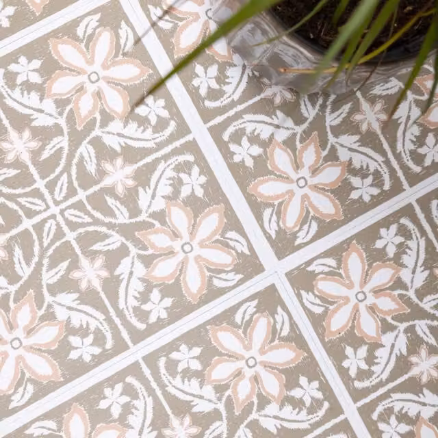 Floor Pops Lillium Green Self-adhesive Vinyl Floor Tiles