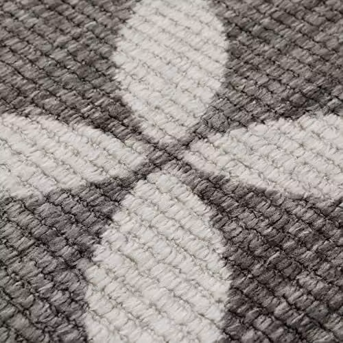 JVL Fiora Machine Washable Non-Slip Runner Mat, Grey and Brown, W/D/H: 50 x 150 cm – 5