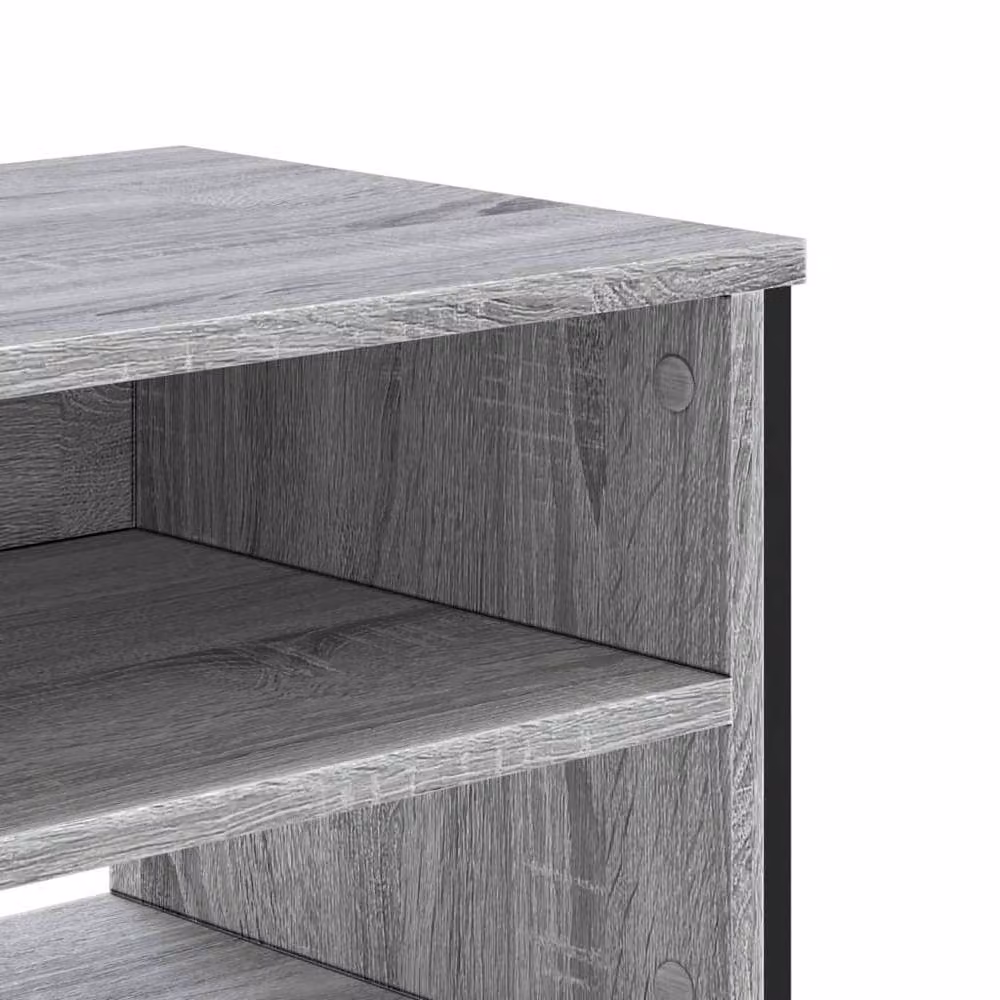 Berkfield Home Grey Sonoma TV Cabinet in Engineered Wood, W/D/H: 180 x 34 x 41 cm – 4