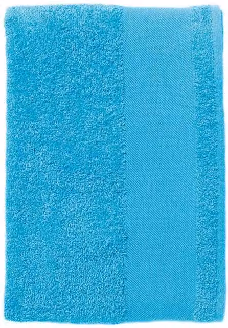 SOL'S Island 70 Cotton Terrycloth Bath Towel in Turquoise with Hanging Loop