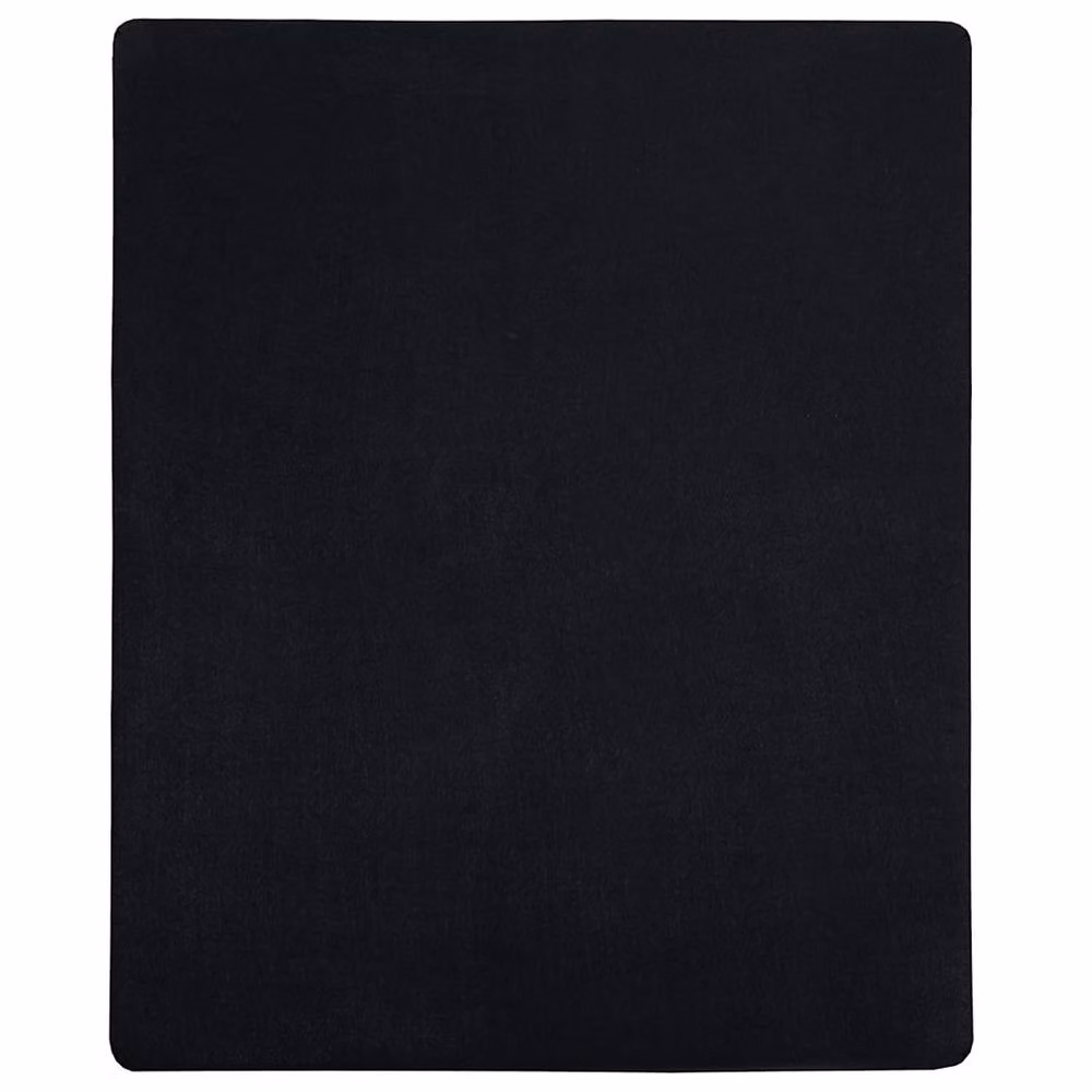 Berkfield Home 2-Piece Black Cotton Jersey Fitted Sheets, W/D/H: 180 x 200 cm – 3