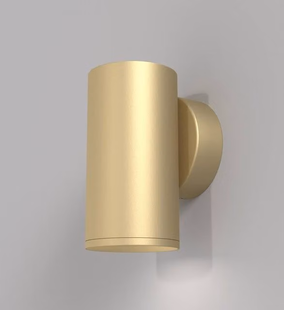 Maytoni FOCUS S Flush Wall Lamp in Matt Gold with GU10 Socket
