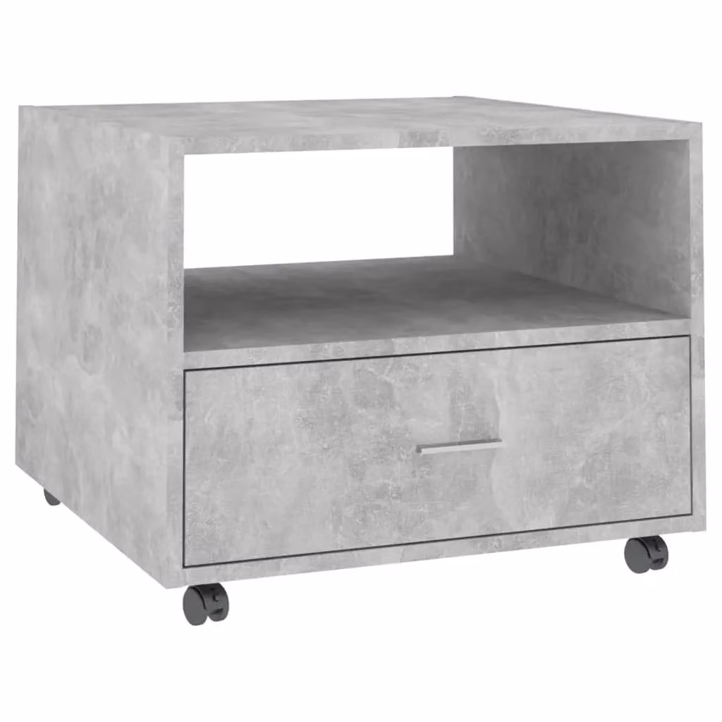 Berkfield Home Square Coffee Table in Concrete Grey, W/D/H: 55 x 55 x 40 cm – 2