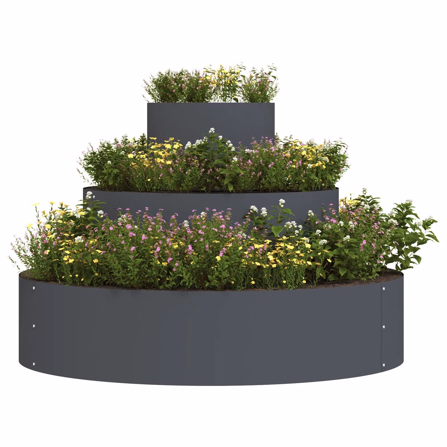 Berkfield Home Anthracite Steel Metal Planter Tub – 3