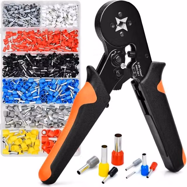 Havendro 1200pcs Cable Wire Terminals and Crimper Plier Crimping Kit in Multicolour Steel – 1