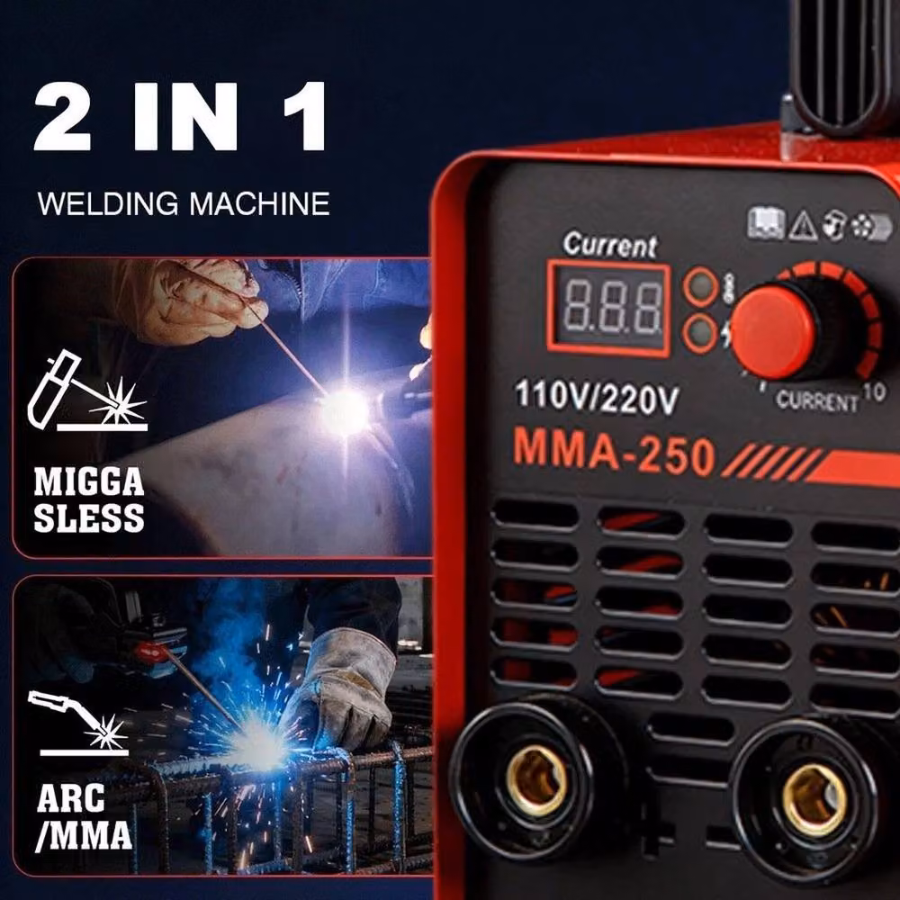 FLAVORA 220V Mini ARC Welder 250Amp Electric Lift TIG MMA in Red – 3