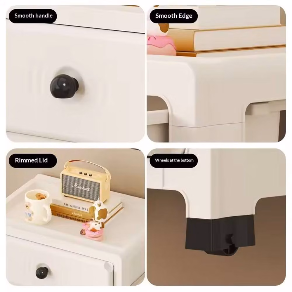Ventryn 6 Tier Large Capacity Drawer Chest Storage Cabinet in White – 2