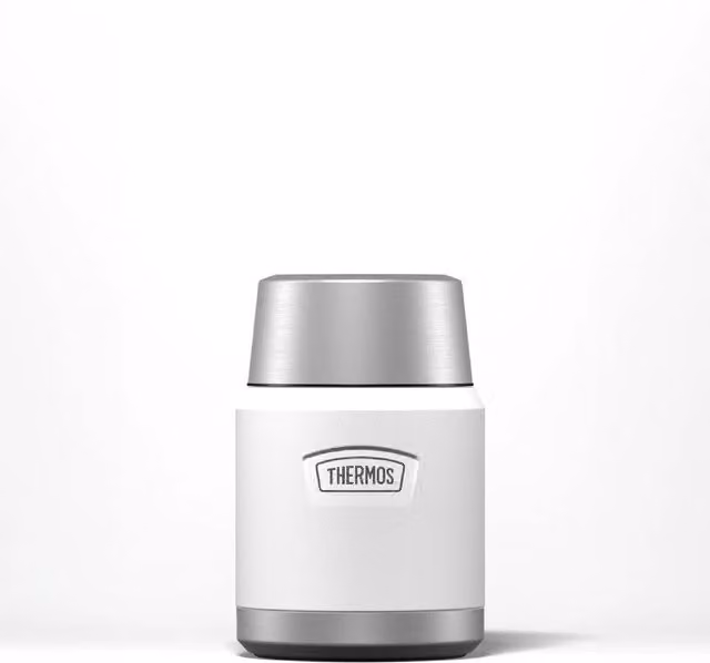 Thermos Icon Series 470ml Food Flask with Spoon in White